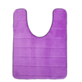 thumbnail image 1 of Memory Foam Toilet Bath Mat U-Shaped Toilet Rug, Bath Mat for Toilet Memory Foam U-Shaped Bath Rug, Bathroom Carpet Machine Washable Soft Non-Slip Dry Quickly Water Absorption (1Pc, Purple, 20×24In), 1 of 3