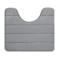 thumbnail image 1 of Memory Foam Toilet Bathroom Mat, Soft and Comfortable U-Shaped, Thick Water Absorption Non-Slip and Machine Wash and Easier to Dry for Bath Commode 16x20in, 1 of 7