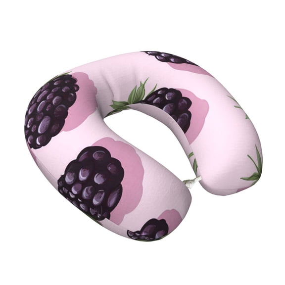 Memory Foam Travel Neck Pillow For Airplane Car Home Portable Soft Plush Removable Washable Cover Neck Support Pillows Blackberry