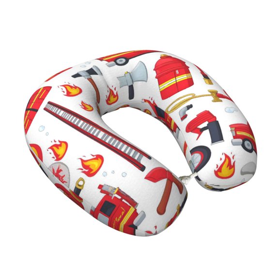 Memory Foam Travel Neck Pillow For Airplane Car Home Portable Soft Plush Removable Washable Cover Neck Support Pillows Fire-Fighting Equipment