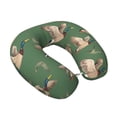 thumbnail image 1 of Memory Foam Travel Neck Pillow For Airplane Car Home Portable Soft Plush Removable Washable Cover Neck Support Pillows Flying Mallard Ducks, 1 of 8