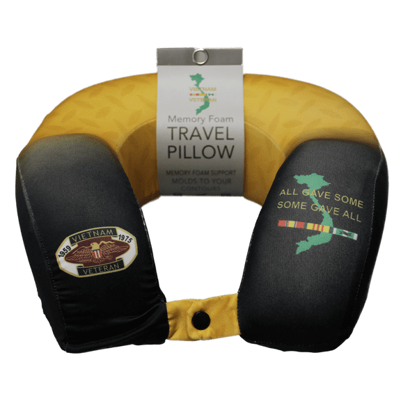Memory Foam Travel Neck Pillow - Vietnam Veteran