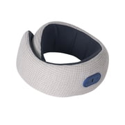Memory Foam Travel Neck Pillow with Adjustable Heating Vibrating Massage Ergonomic Design Comfort Support