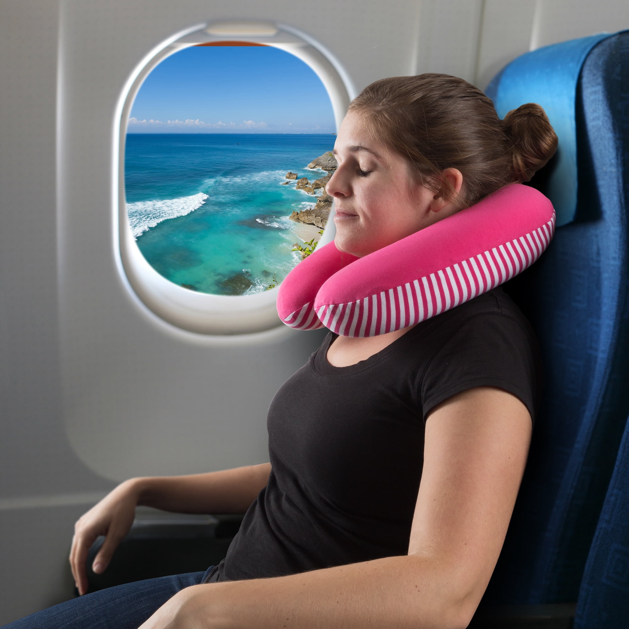 NEW LOWER PRICE Go Travel: pair of memory foam travel/neck pillows