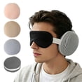 thumbnail image 1 of Memory Foam U Shaped Neck Pillow with Eye Mask, 2 In 1 Portable Ergonomic Travel Pillow Light Blocking Sleep Mask for Airplane Car Office Home Nap, 1 of 7