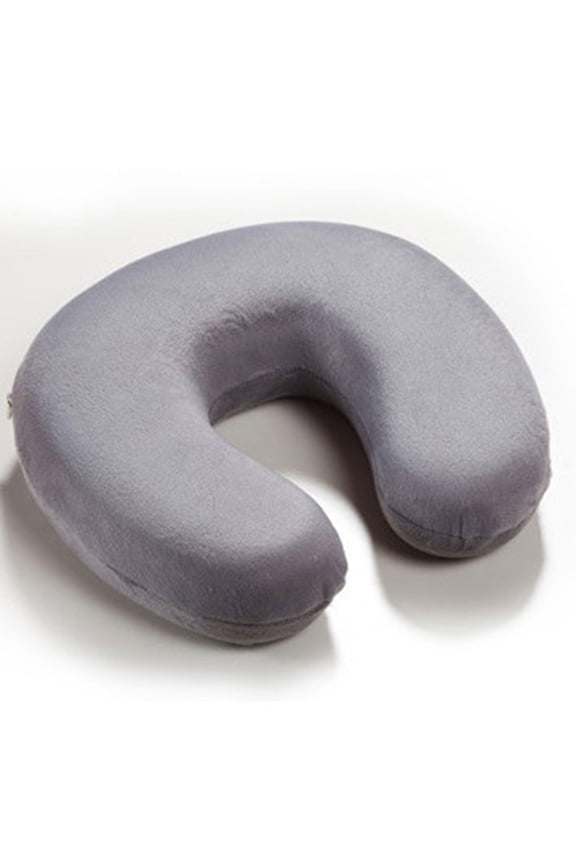 Memory Foam U-shaped Neck Support Pillow Resting Head Neck Soft Travel Pillow for Business Office Train Rest
