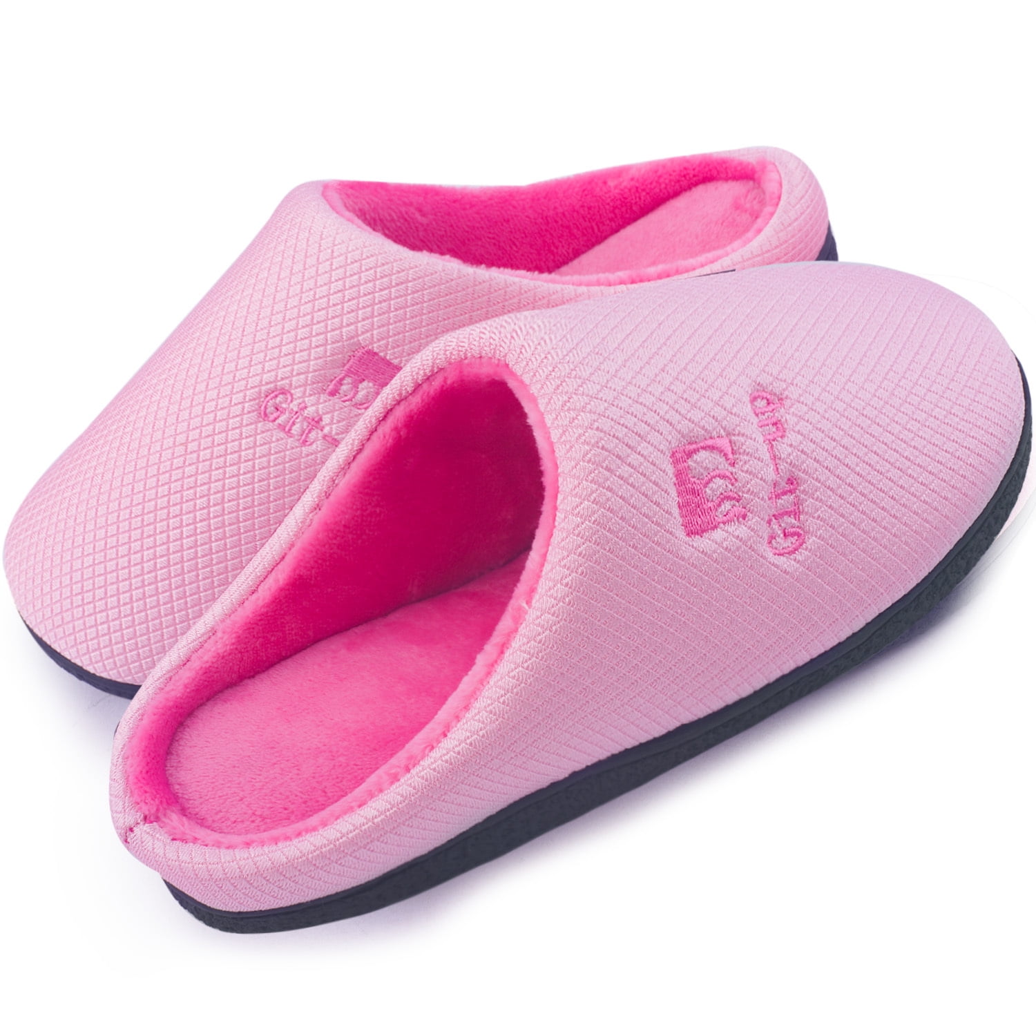Pink Amazon Women's Memory Foam Slippers Comwarm Memory Foam