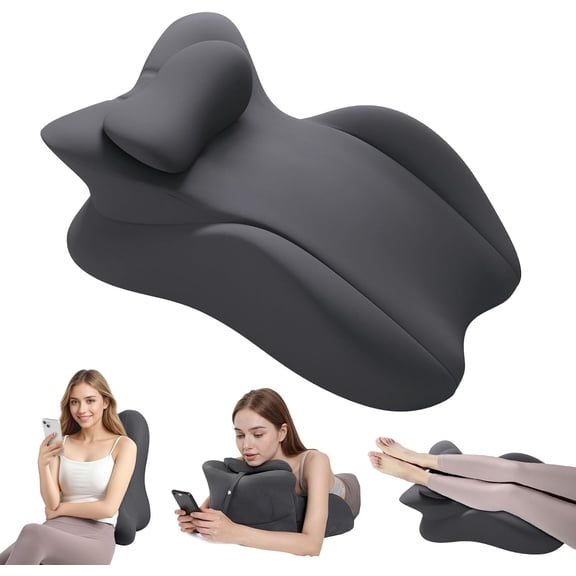 Memory Foam Wedge Pillow, Multi-Position Support Pillow for Adults, Ergonomic Prone Pillows with Removable Cover for Sleeping, Reading, Acid Reflux, Back,Neck, Legs Elevation