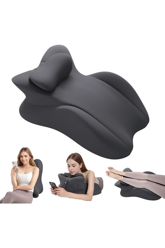 Memory Foam Wedge Pillow, Multi-Position Support Pillow for Adults, Ergonomic Prone Pillows with Removable Cover for Sleeping, Reading, Acid Reflux, Back,Neck, Legs Elevation