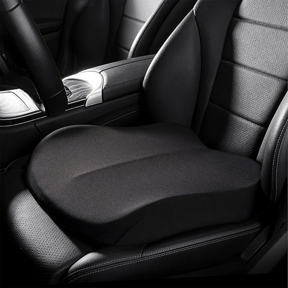 Memory Foam Wedge Seat Cushion for Car Driver and Passenger - Improves Posture and Driving Vision, Alleviates Hip Pain