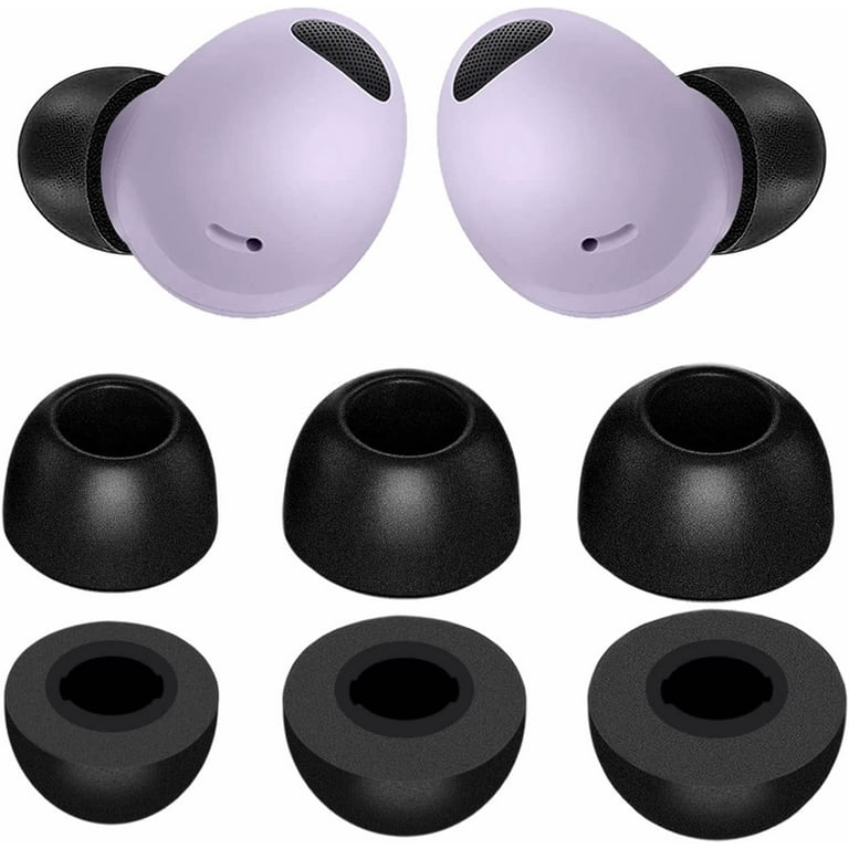 Memory Form Galaxy Buds 2 Pro Ear Tips Buds S M L No Silicone Pain Reduce Noise Fit in Case Premium Earbuds Compatible