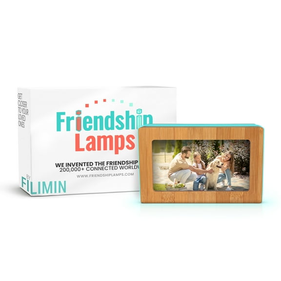 Memory Frame - Friendship Lamp® Handmade in USA Digital Screen WiFi Touch Lamp LED Light for Long Distance, Connection, Best Friend Gifts, Relationship, Friendship, Unique Gifts, App Setup -Single