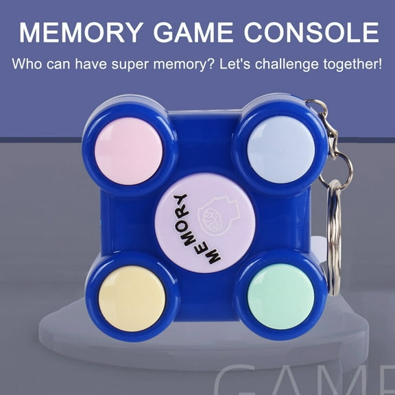 Memory Game Keychain, LED Electronic Handheld Puzzle Toy With Light Up Buttons, Improves Focus Recall Reaction Speed And Coordination, Portable Game for Travel Adults Teens Daily Carry
