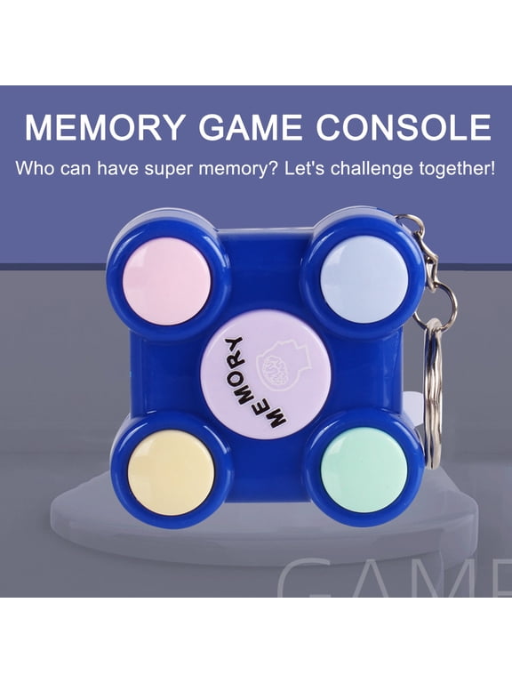 Memory Game Keychain, LED Electronic Handheld Puzzle Toy With Light Up Buttons, Improves Focus Recall Reaction Speed And Coordination, Portable Game for Travel Adults Teens Daily Carry