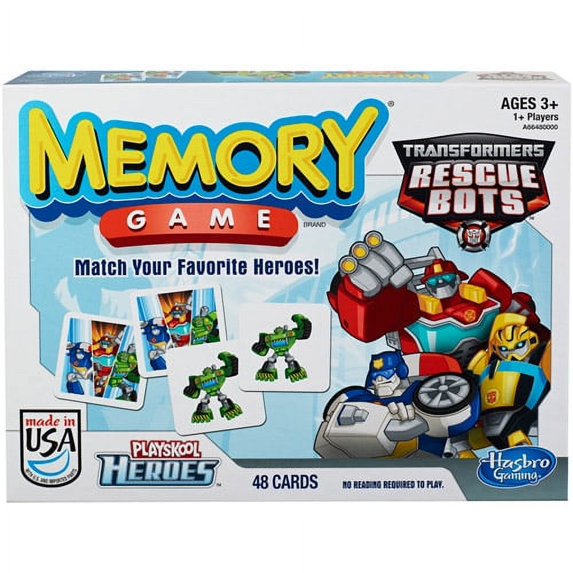 Memory Game Transformers Rescue Bots Edition
