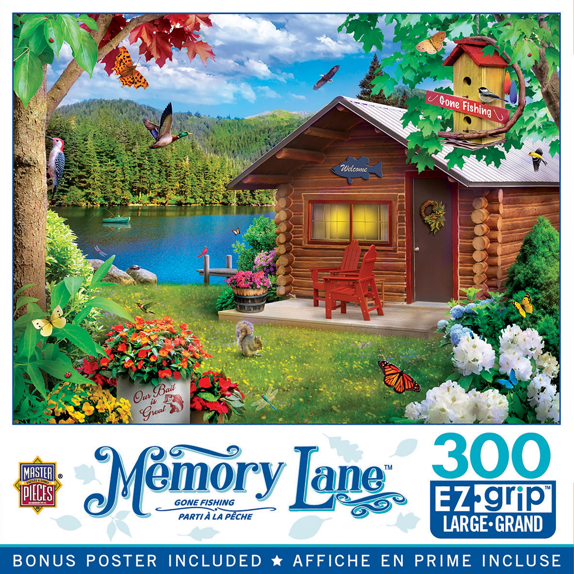 Memory Lane - Gone Fishing 300 Piece EZ Grip Puzzle - Walmart