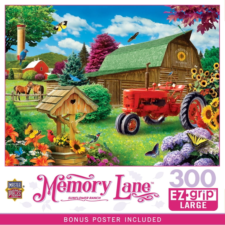 Memory Lane - Sunflower Ranch 300 Piece EZ Grip Puzzle - Walmart.com