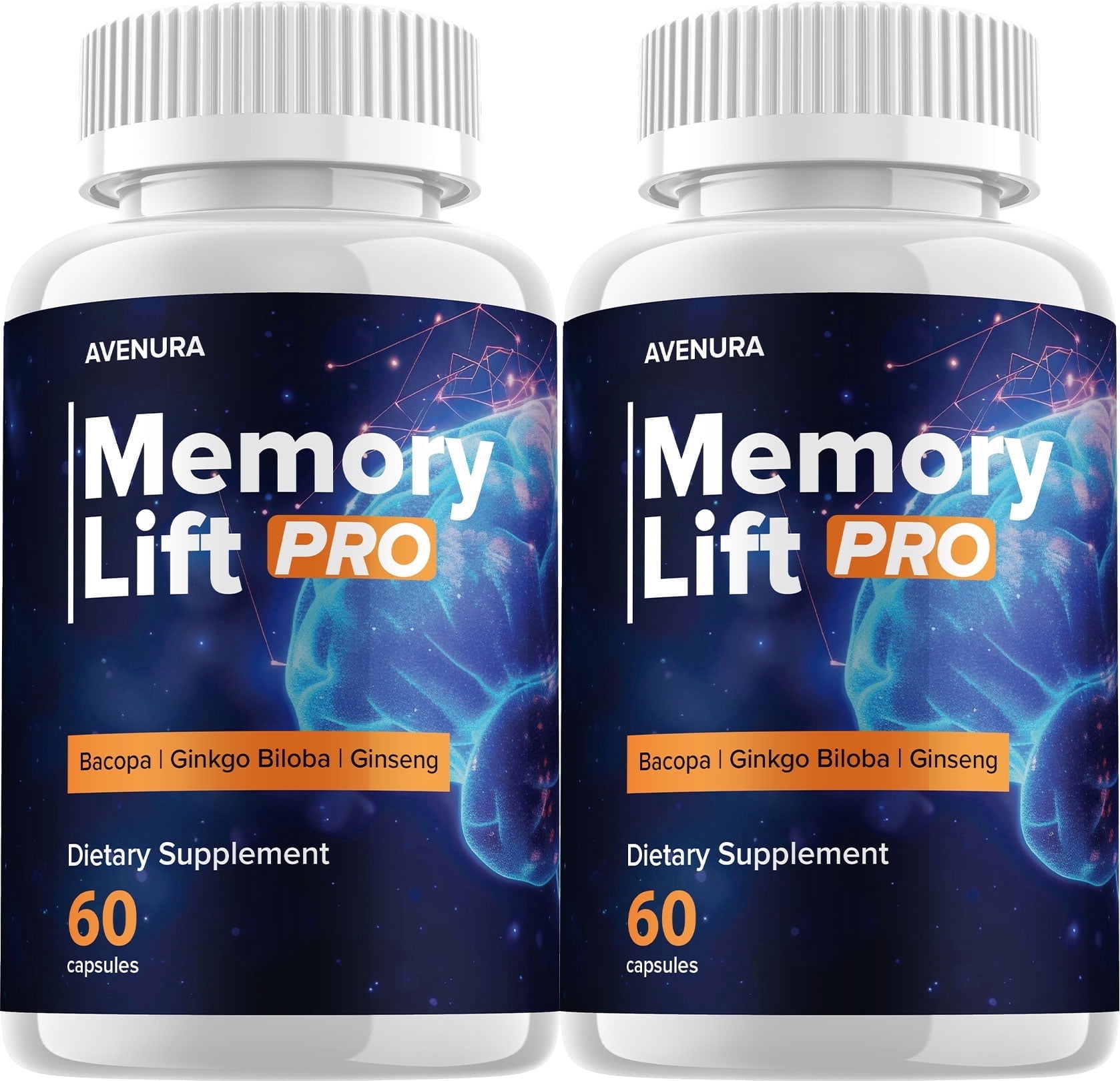 Memory Lift Avenura Memory Lift Pro Brain Supplement Capsules, 120 Capsules, Memory ...