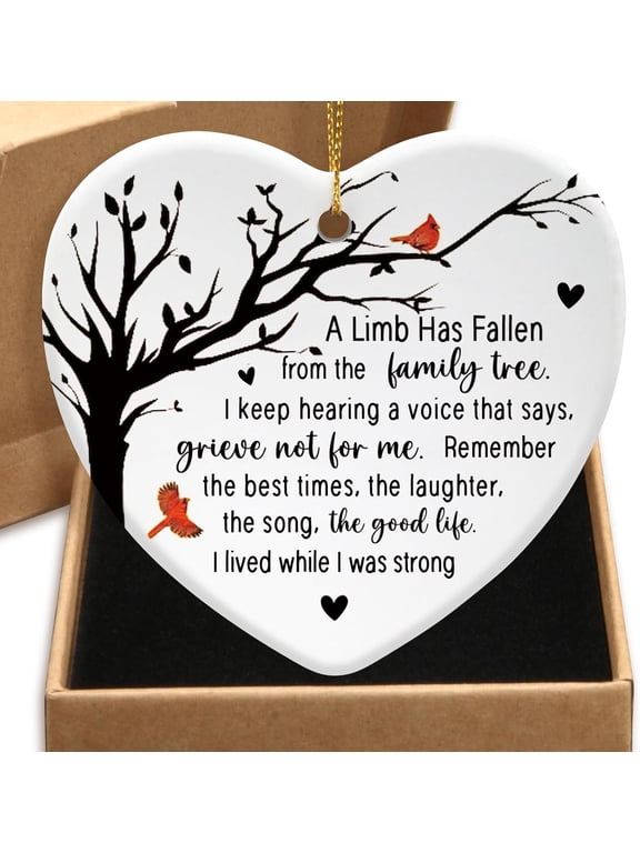 in Memory of Loved One Memorial Gifts for Loss of Mom Dad Daughter Son Ceramic Ornament Memorial Christmas Ornament Sympathy Gifts for Loss of Loved One Remembrance Gifts for Loss