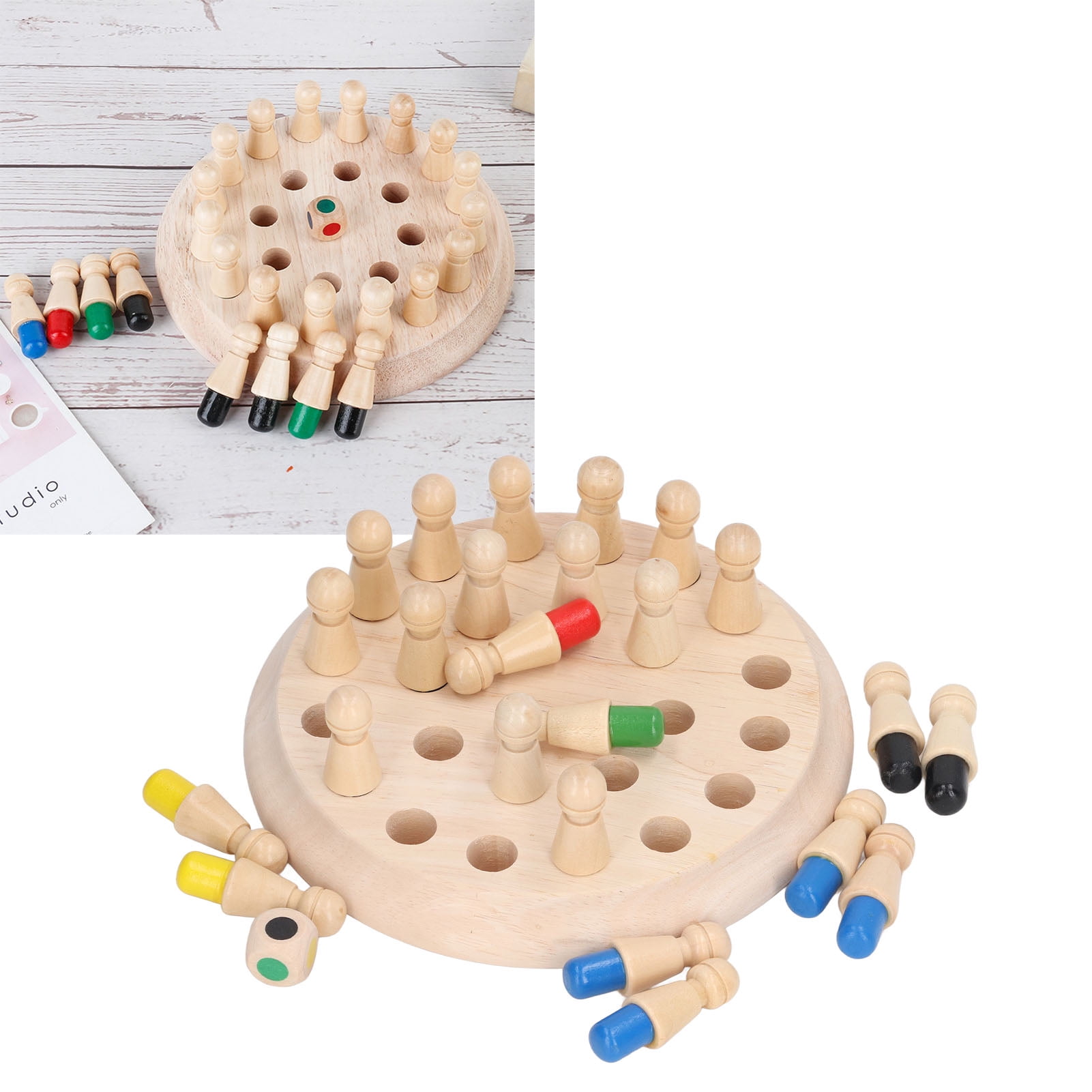 Memory Match Stick Chess, Interactive Improve Concentration Wooden