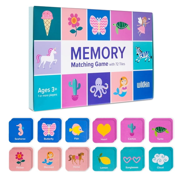 Memory Matching Game 72 pc - Girls