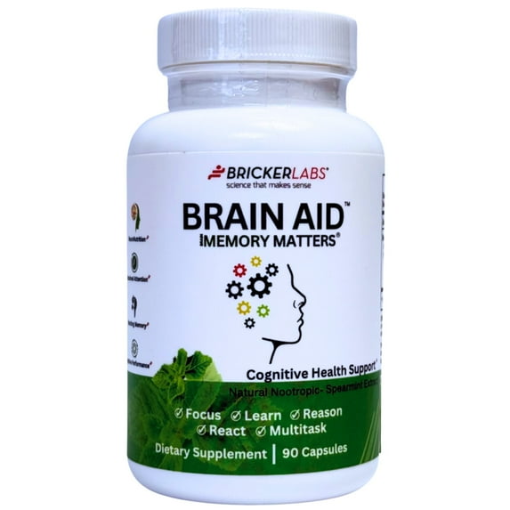 Brain Aid Memory Matters – Brain Health Supplement with Neumentix, 90 Capsules