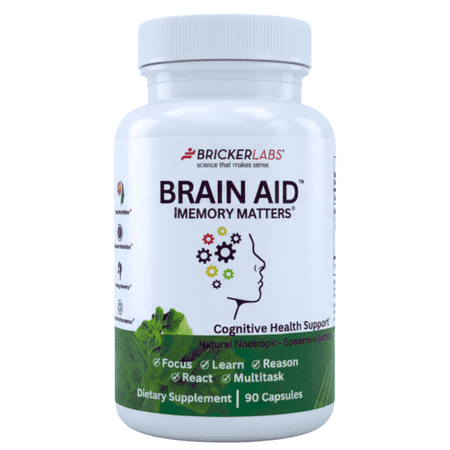 Brain Aid Memory Matters – Brain Health Supplement with Neumentix, 90 Capsules