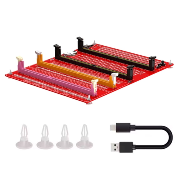 Memory Module Test Card For DDR3 DDR4 DDR5 Computer RAMs PCBs Fault Detection And Repair