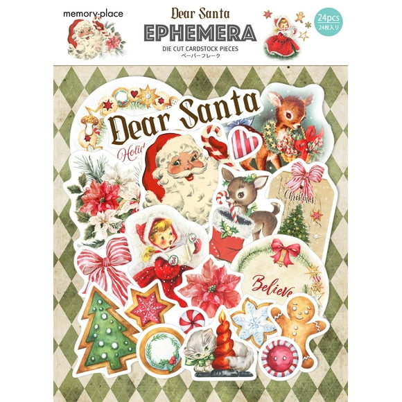 Memory Place Dear Santa Ephemera Cardstock Die - Cuts