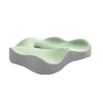thumbnail image 1 of Memory Seat Cushion For Long Sitting Comfort, Hip And Back Support, Ergonomic Design (Green), 1 of 4