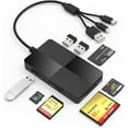 thumbnail image 1 of Memory Stick pro Duo Adapter Reader - 8 in 1 SD/TF/MS/CF/XD Card Reader for iPhone/Computer/USB-C Device, Lightning+USB A+USB C Multi Memory Card Reader with 3 USB 2.0 Ports, XD Picture Card Reader, 1 of 2