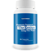 Memory Support - The Genius Song Pro Max - Our Best Brain Focus And Memory Supplement - Lion s Mane Brain Booster For Seniors With Gingko Biloba & Methylated Vitamin B12 - Mental Focus Supplement
