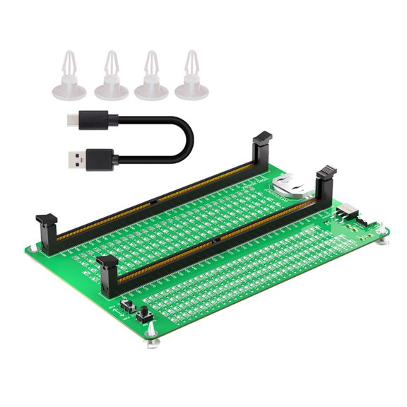 Memory Tester DDR5 RDIMM/UDIMM Desktop Computer DDR5 Memory Test Card With Long Latches with LED Indicators for Desktop
