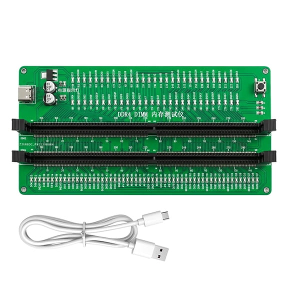 Memory Tester Memory Diagnostic Desktop DDR4 DIMM Tester Card Board for Desktop Server Computer Accessories