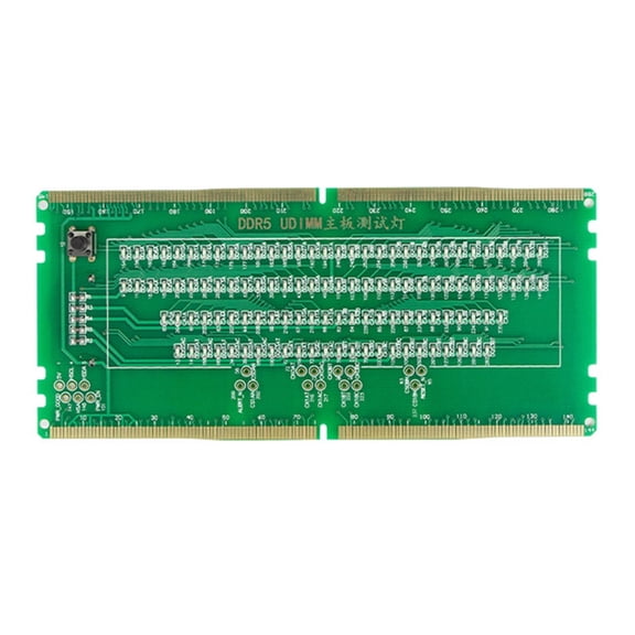 Memory Tester with Long Latches DDR5 RDIMM/UDIMM LED Indicator for Desktop