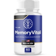 Memory Vitali Advanced Formula Brain Support Pills Maximum Strength Supplement MemoryVitali 60 Capsules