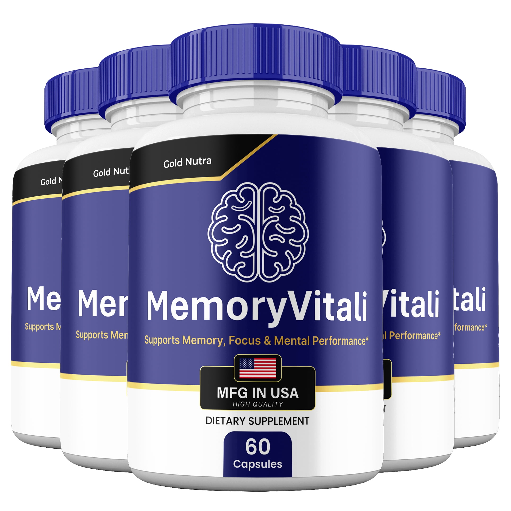 Memory Vitali Capsules, Advanced Maximum Strength Pills Cognitive and ...