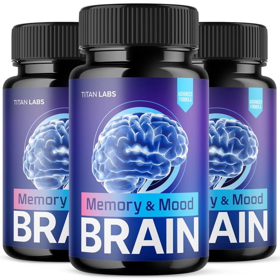 Memory and Mood Brain Advanced Formula Brain Support Pills Maximum Strength Supplement 180 Capsules