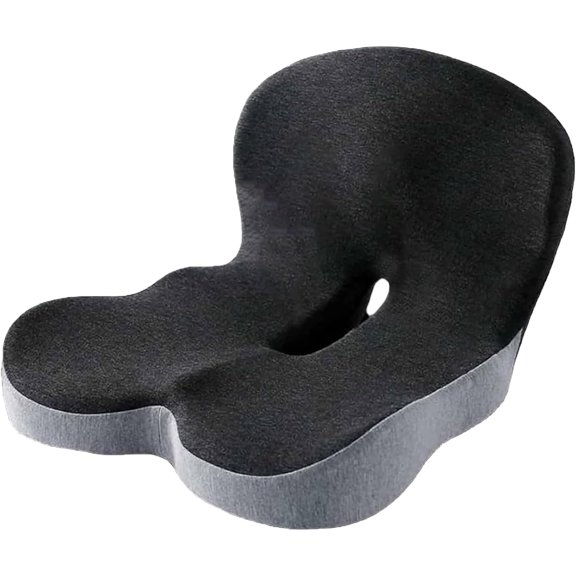 Memory foam l-shaped integrated seat cushions, Memory Foam Seat Cushion for Car, Orthopedic Cushion - L Shaped Back and Seat Pad with Tailbone Support for Office Chair, Truck Driver, and Dorm Room Se