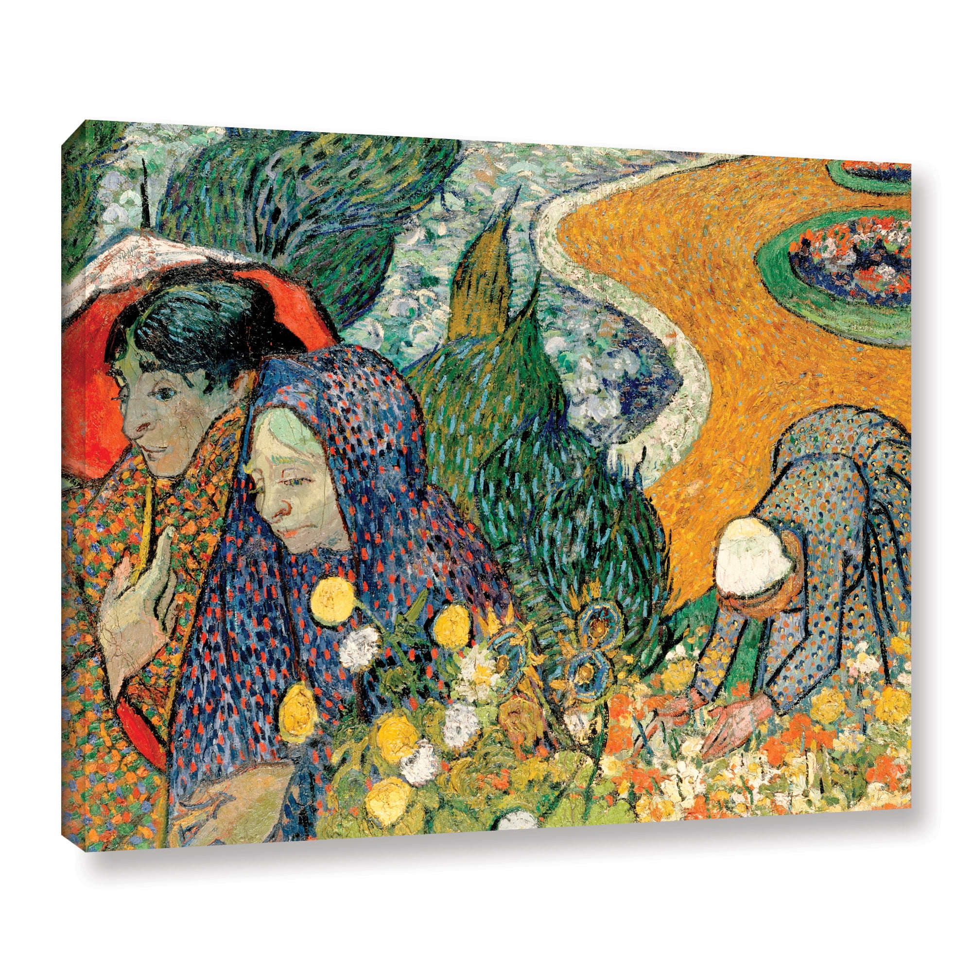 Memory of the Garden at Etten (Ladies of Arles) Gallery Wrapped Canvas