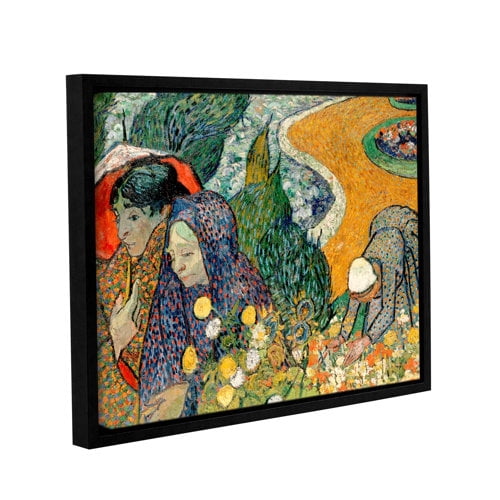Memory of the Garden at Etten (Ladies of Arles) Gallery Wrapped Floater-framed Canvas