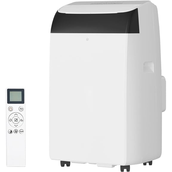MemoryField 14,000 BTU Portable Air Conditioner, 3-in-1 Portable AC Unit with Cool, Dehumidifier & Fan Modes, Covers Rooms up to 750 sq.ft,Whiteplus