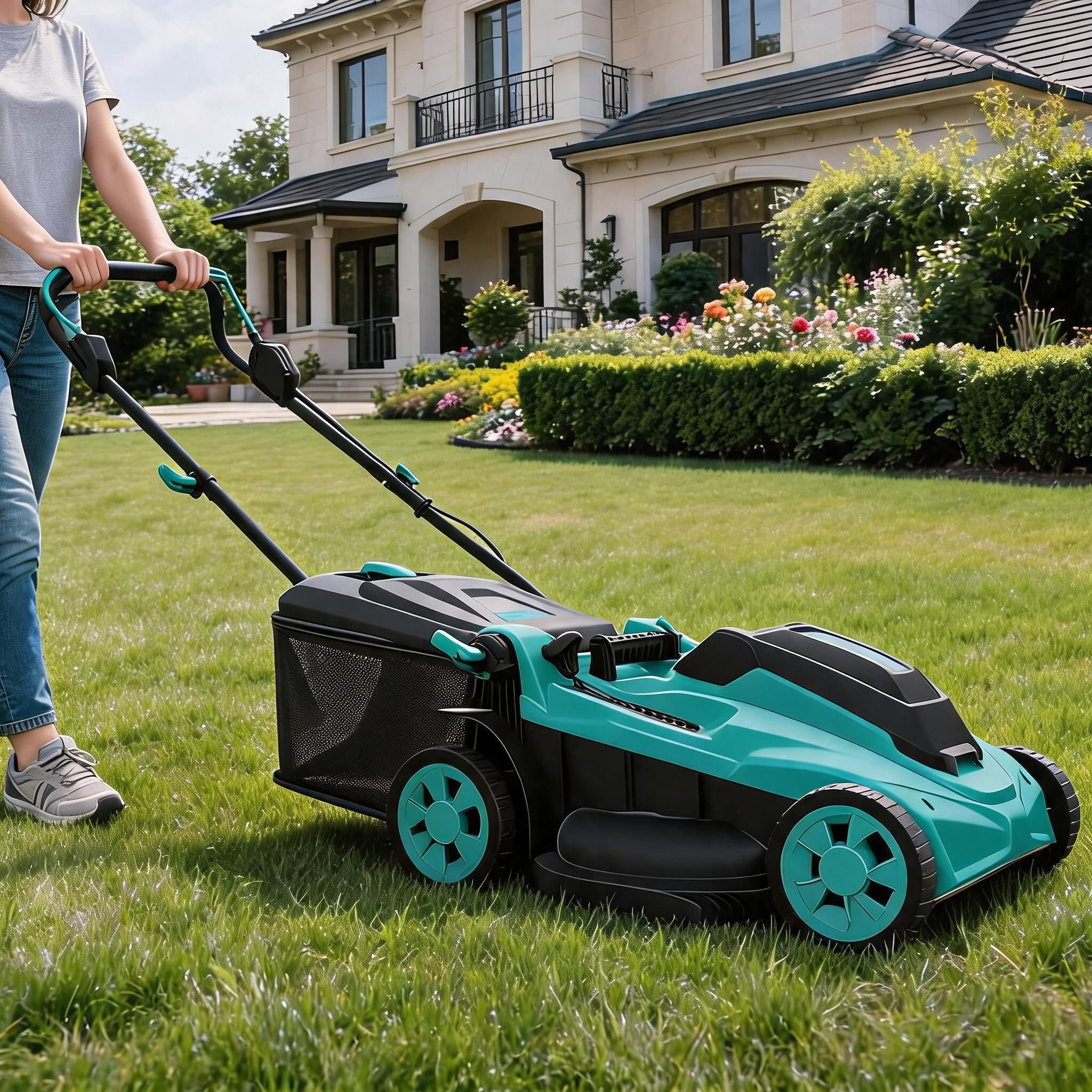 Restored Greenworks 10 Amp 16-inch Corded Electric Walk-Behind