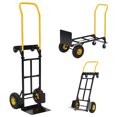 thumbnail image 1 of Memoryfield 2-in-1 Convertible Hand Truck Dolly, 400 lb Capacity Platform Cart, Flatbed Cart with Telescoping Handle, Heavy Duty Utility Cart for Moving, Warehouse, Yellow, 1 of 9
