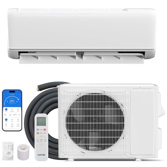 Memoryfield 24000 BTU Mini Split Air Conditioner & Heat Pump, 19 SEER2 Ductless AC System, 230V, Built-in WiFi, Alexa Compatible, Voice Control, Cools & Heats up to 1500 Sq.Ft