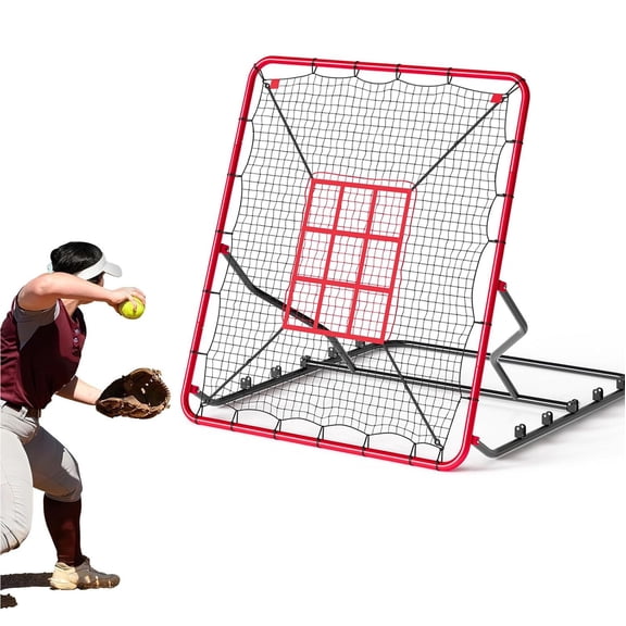 Memoryfield Baseball & Softball Rebounder Net, 5 Adjustable Angles Practice Net for Hitting, Pitching & Fielding Training