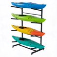 thumbnail image 1 of Memoryfield Freestanding Kayak Storage Rack with Wheels, 4-Tier Adjustable Heavy Duty Stand for Kayaks, Canoes, SUPs, Surfboards – Garage or Outdoor Organizer, 1 of 10