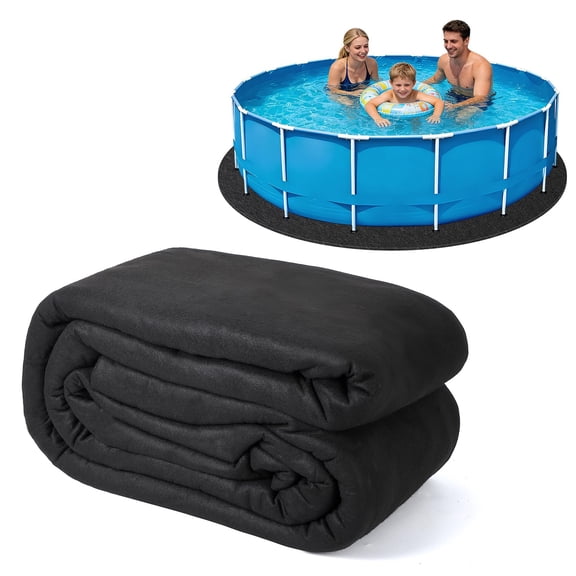 Memoryfield Liner Life 16' Round Pool Liner Pad, Polyester Geotextile for Above Ground Pools
