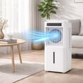 thumbnail image 1 of Memoryfield Portable Evaporative Air Cooler AC Fan with 2.6 Gal Water Tank, 3 Speeds Cooling Fan, 12H Timer, White, 1 of 7