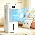 thumbnail image 1 of Memoryfield Portable Evaporative Air Cooler with 2.6 Gal Water Tank, 3 Modes & 6 Speeds Cooling Fan, 12H Timer, White, 1 of 9
